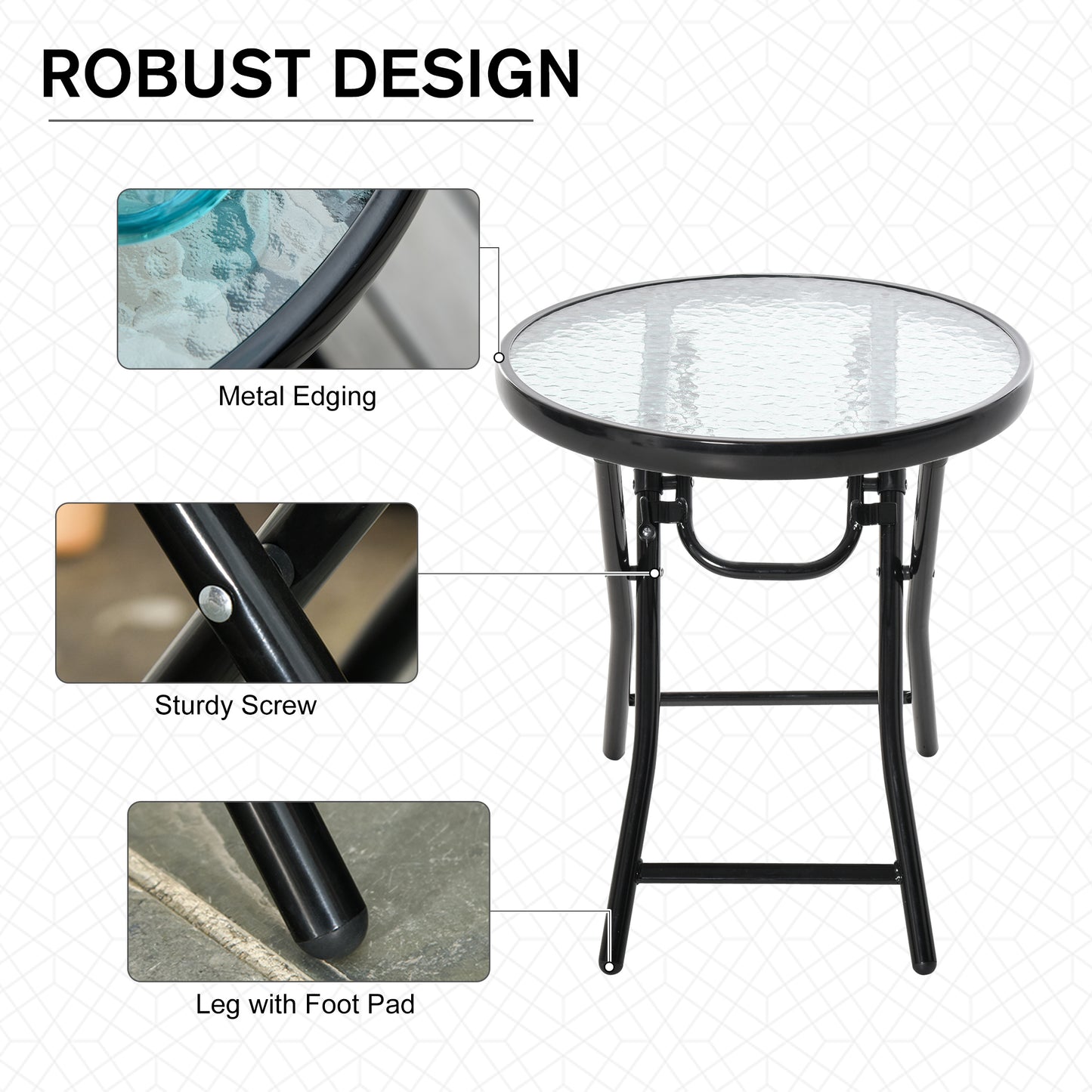 Side angle view - Garden Tables | FOXDEN