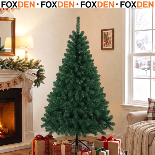 Artificial Christmas Tree with 420 Branch Tips and Folding Stand 5ft Green