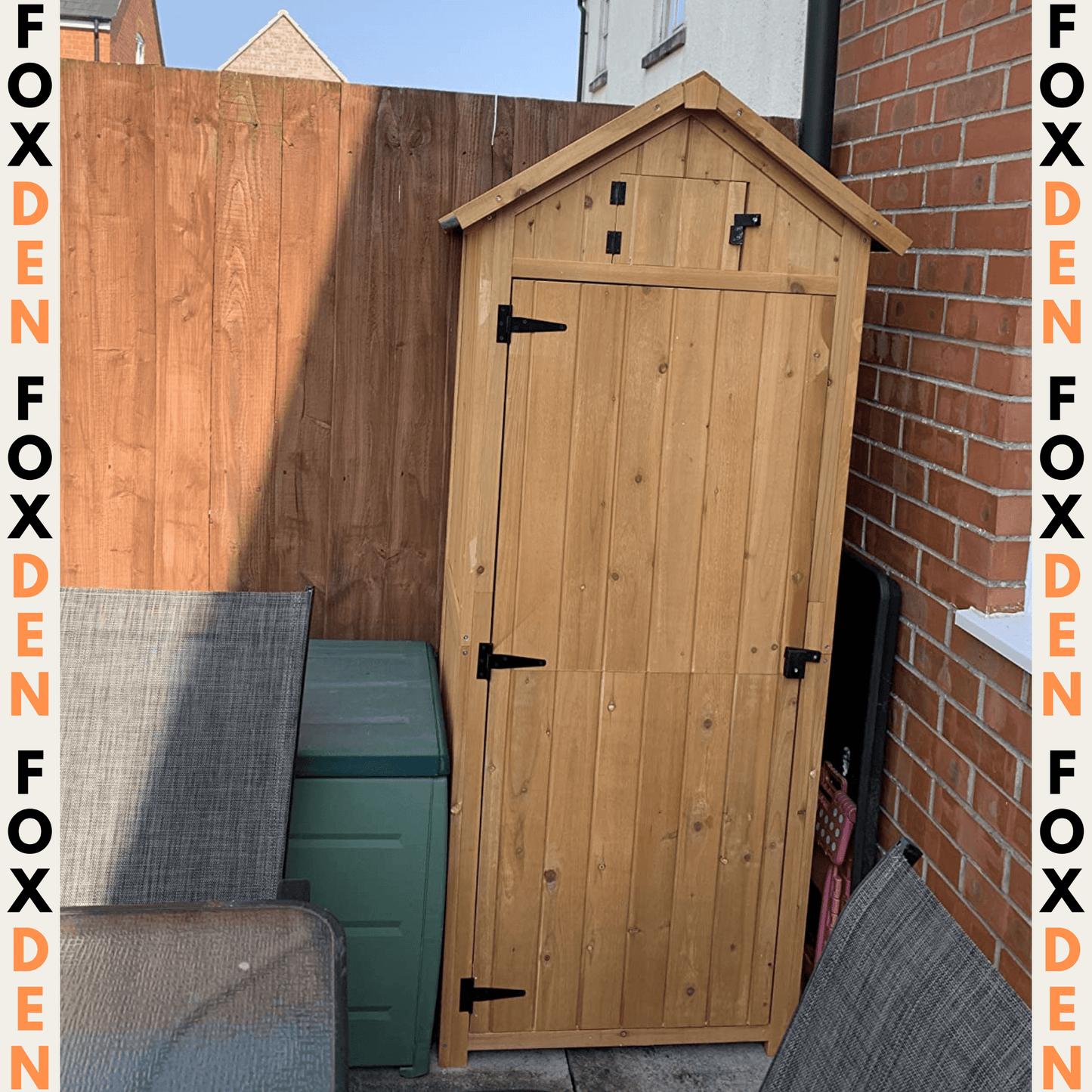 Outsunny Garden Storage Shed - Wooden Tool Shed, Outdoor Storage
