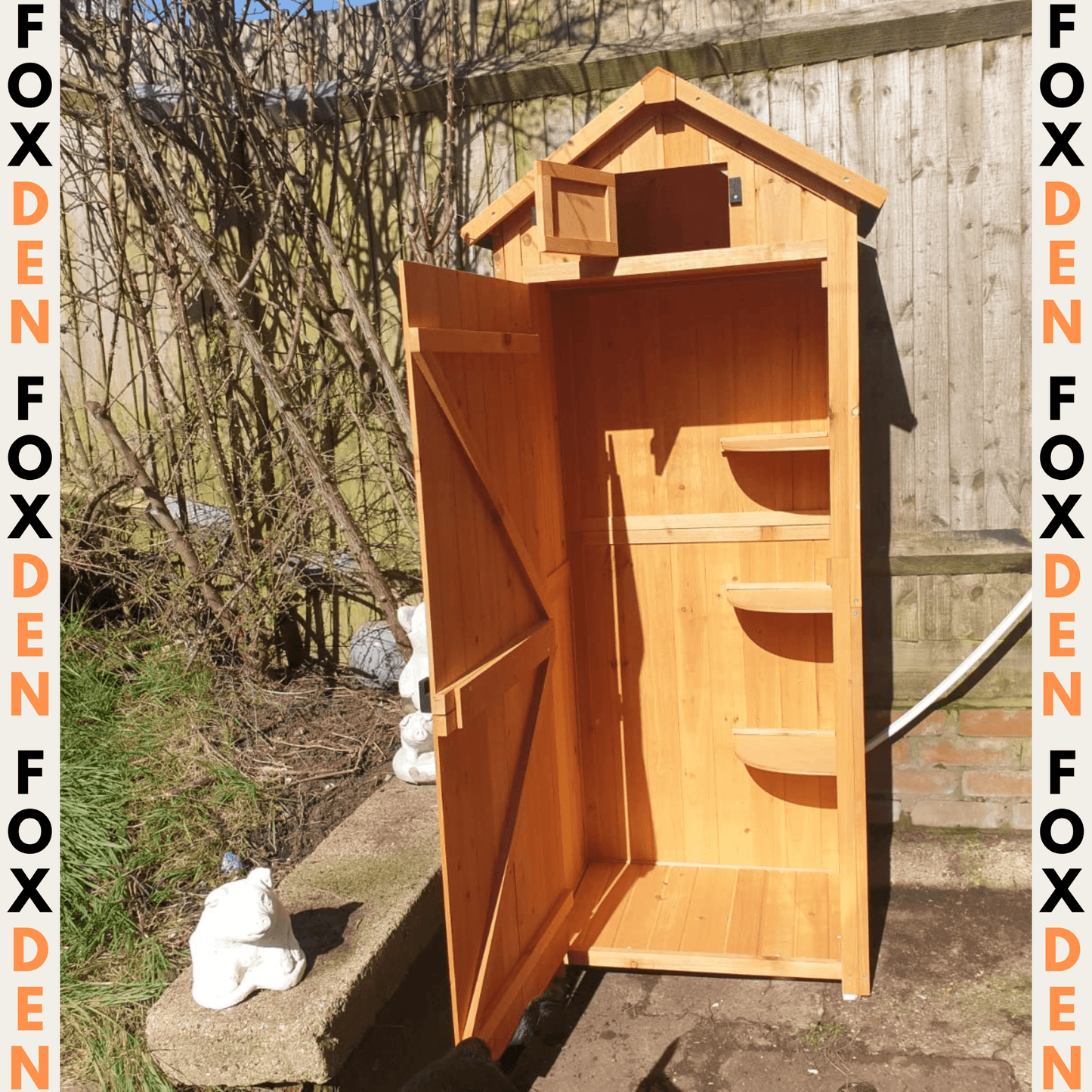 Outsunny Garden Storage Shed - Wooden Tool Shed, Outdoor Storage