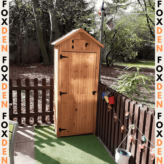 Outsunny Garden Storage Shed - Wooden Tool Shed, Outdoor Storage